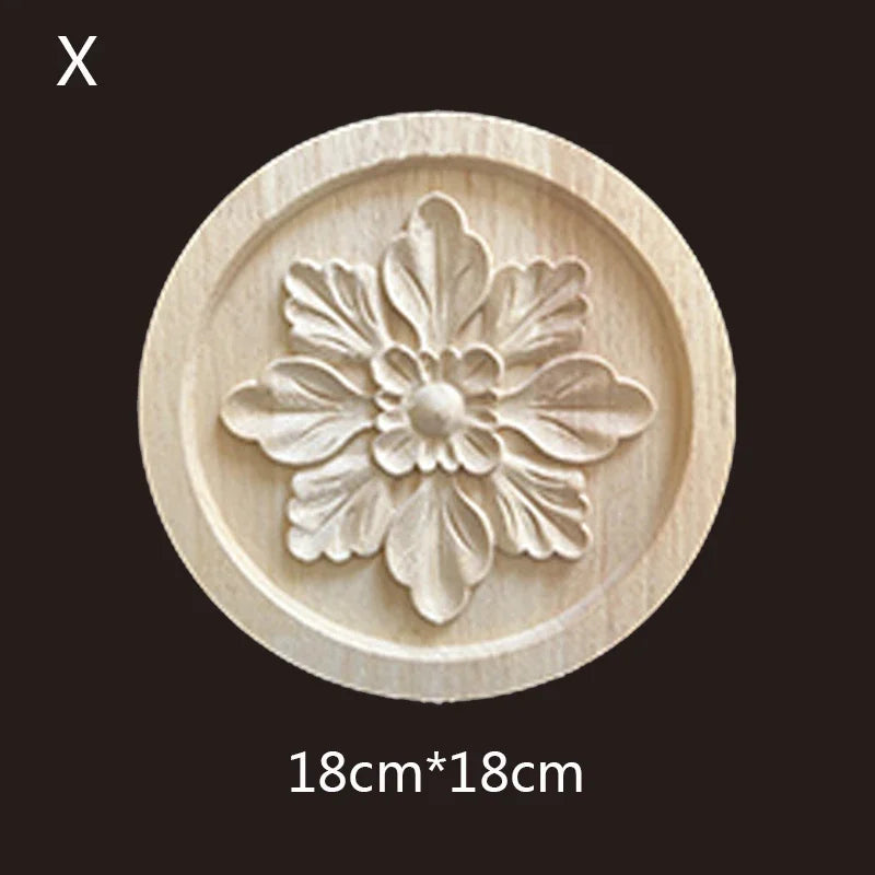 Geschnitzte Holzapplikationen für Möbel und Heimdekoration Basteln