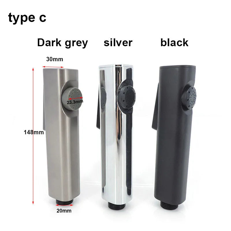 Weiß Silber Handheld Badezimmer Bidet Duschkopf Toilettensprüher Sprühdüse