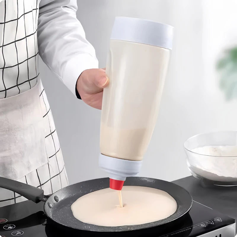 1000ml Teig-Mischflasche aus Kunststoff – Handlicher Küchenhelfer