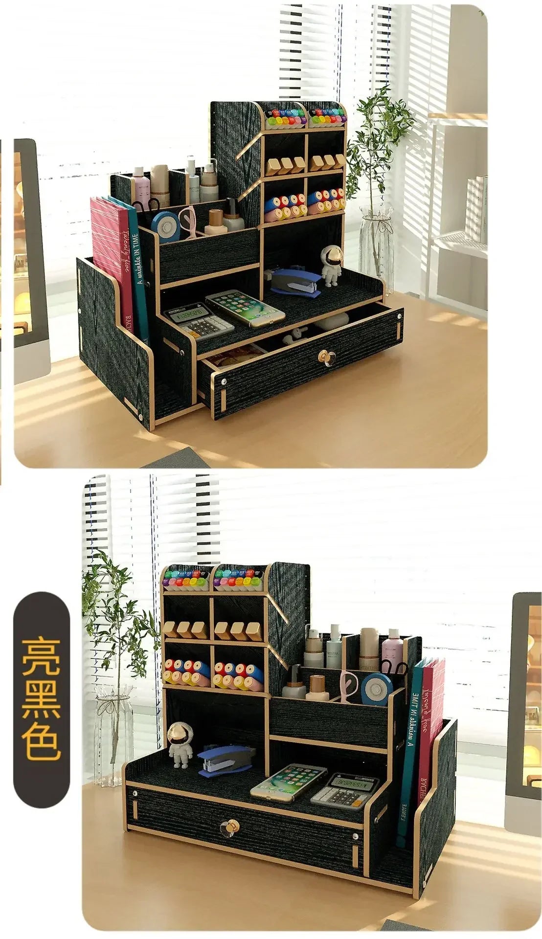 Praktischer Holz Stifthalter für Schreibtischorganisation