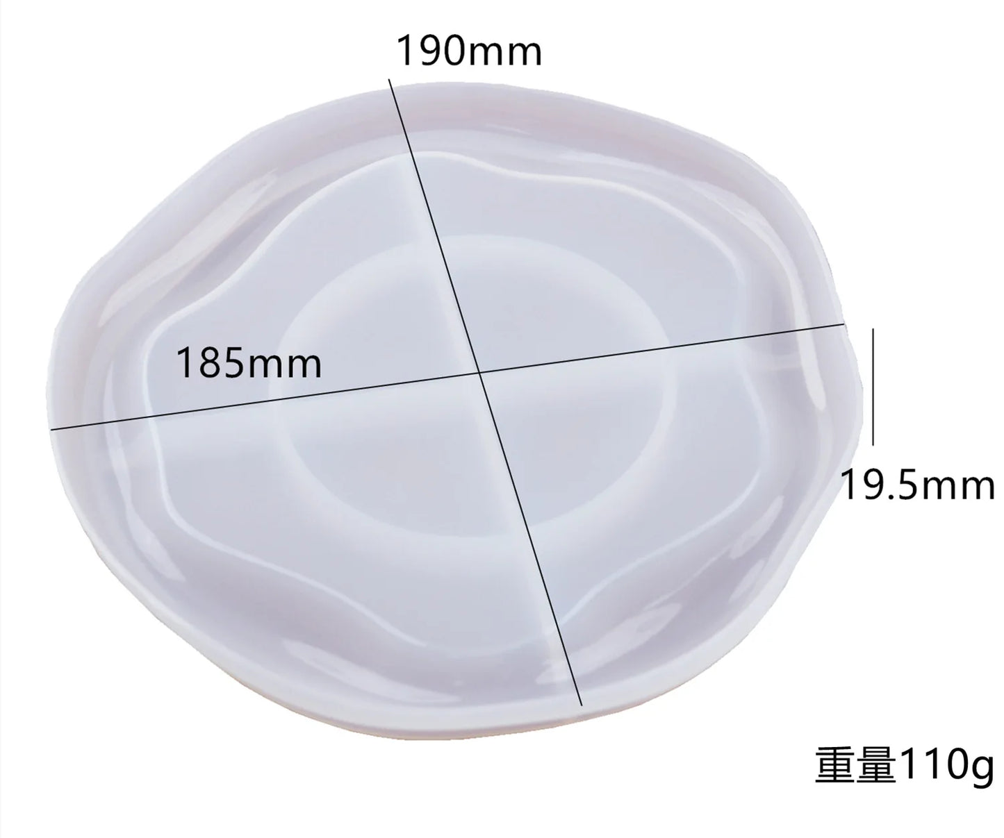 Silikonform dreischichtig für Obst Tee Untersetzer Epoxy Harz Kunst