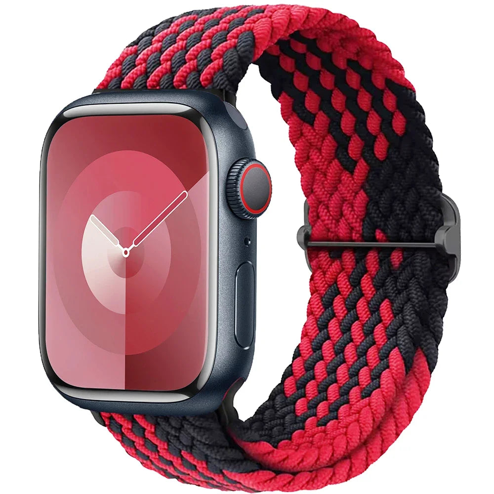 Geflochtenes Solo Loop Nylonarmband für Apple Watch Ultra und Serie