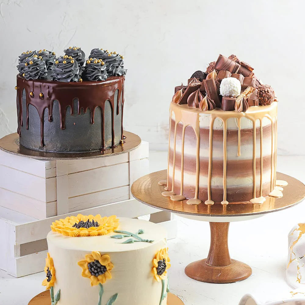 Acryl Kuchen Schaber Set für glatte Buttercreme und professionelle Kuchendeko