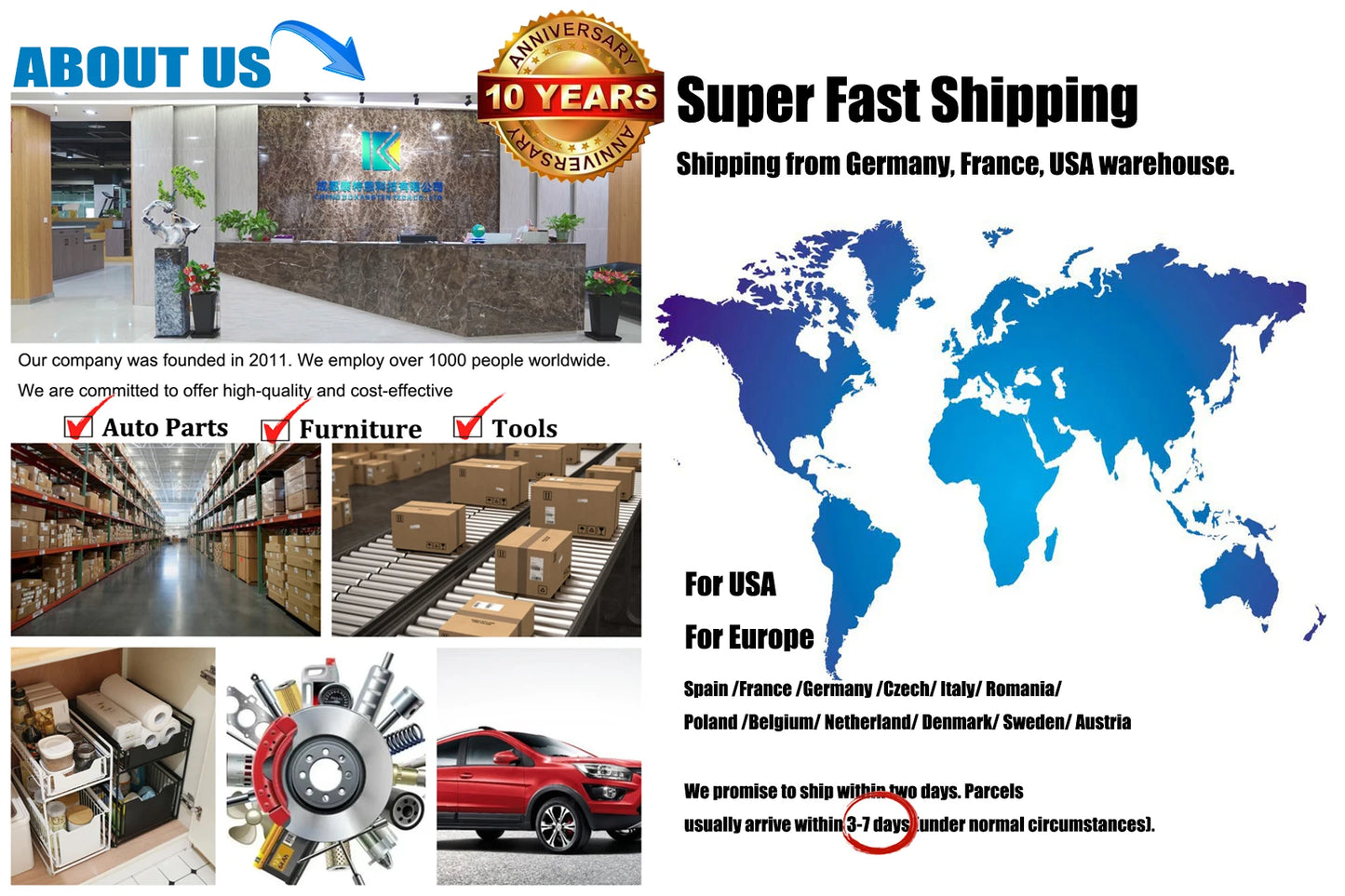 Set aus 4 Crimpmatrizen für Kupferrohre in verschiedenen Größen