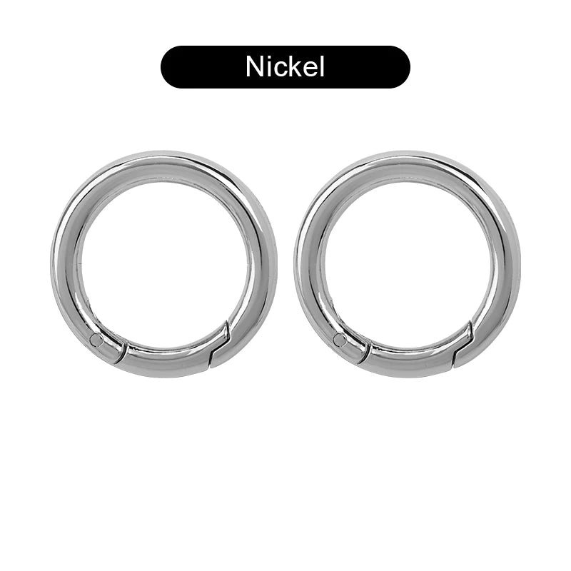 CRAZYSMITH O Ring runder Karabiner für Schlüssel bund Schlüssel anhänger Verschluss Verbindungs ringe für Schlüssel anhänger Clip Riemen Schnalle Karabiner haken Tasche Zubehör-Yabubest - Home & More