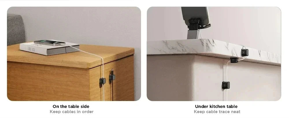 Magnetischer Kabelclip selbstklebend Kabelhalter Kabel-Organizer Büro-Yabubest - Home & More