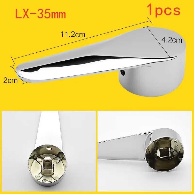 Ersatz Wasserhahn Griff Metall Zinklegierung Heiß Kalt Schalter