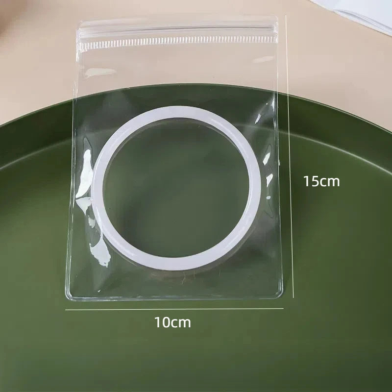 10/50/100x PVC Druckverschlussbeutel transparent Schmuck Geschenk