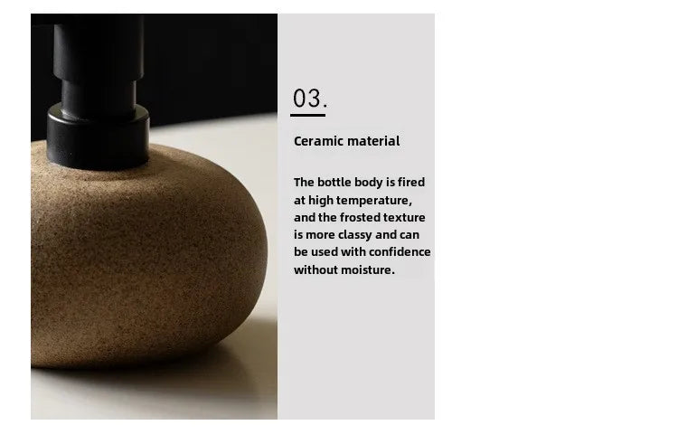 Keramik Spenderflasche für Lotion und Flüssigseife 300ml