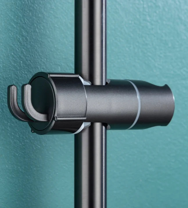 Einstellbarer Duschkopfhalter aus ABS Kunststoff mit Rotation und Schiene-Yabubest - Home & More
