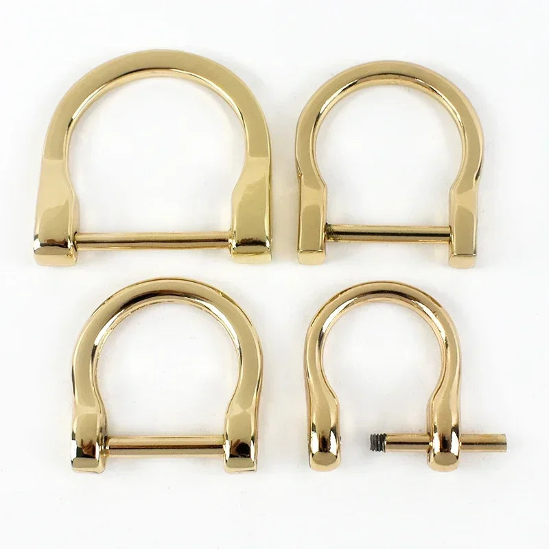 Metallschnallen D-Ring Haken 2/4/10 Stk. fuer Taschen Gurte Karabiner Zubehoer