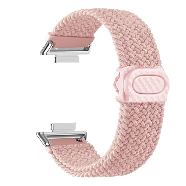Sportlich - Robust: Geflochtenes Nylonarmband für Huawei Watch Fit 2 Komfort