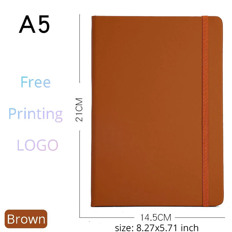 Notizbuch A5/A6 PU-Leder mit individuellem Logo – Tagebuch & Journal-Yabubest - Home & More