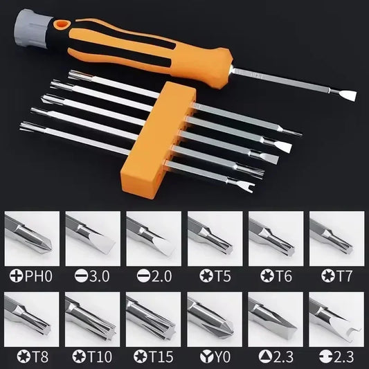 12-in-1 Magnetisches Präzisions-Schraubendreher-Set für Zuhause - Reparatur