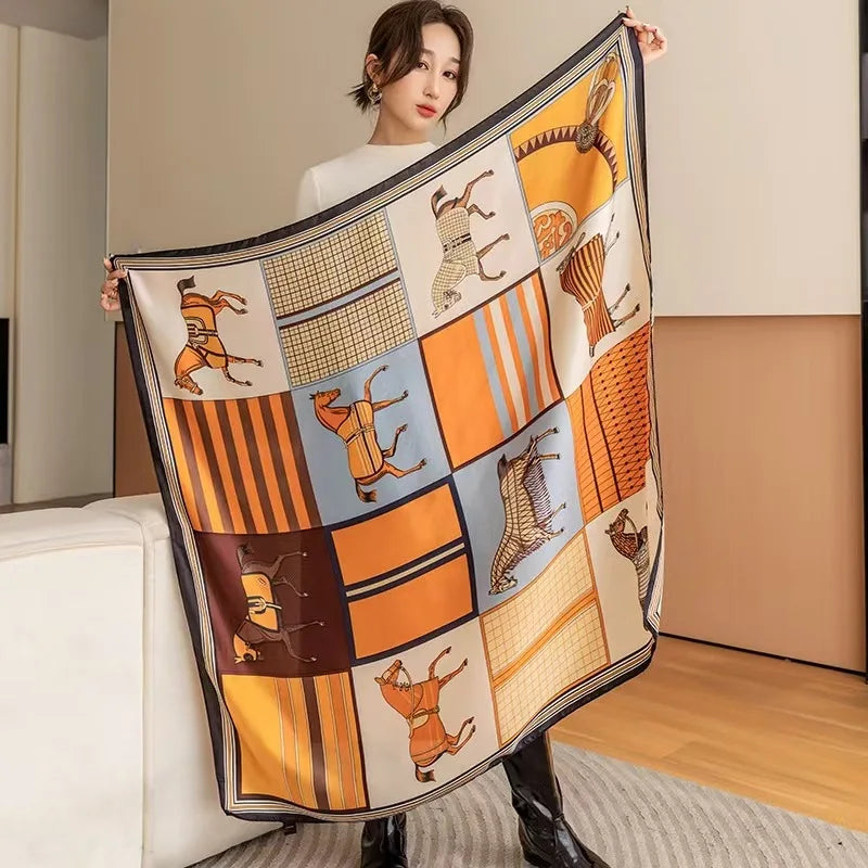 Elegantes Satin Polyester Tuch für vielseitige Styling-Ideen