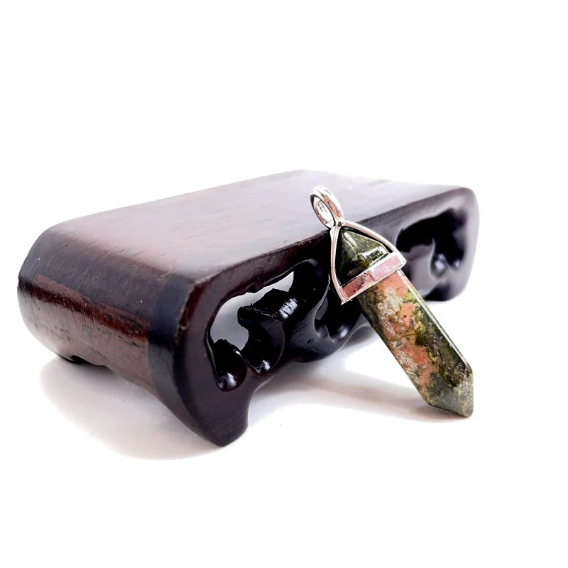 Naturstein Sechseck Stabanhänger – DIY Schmuck, Amethyst, Tigerauge Mix