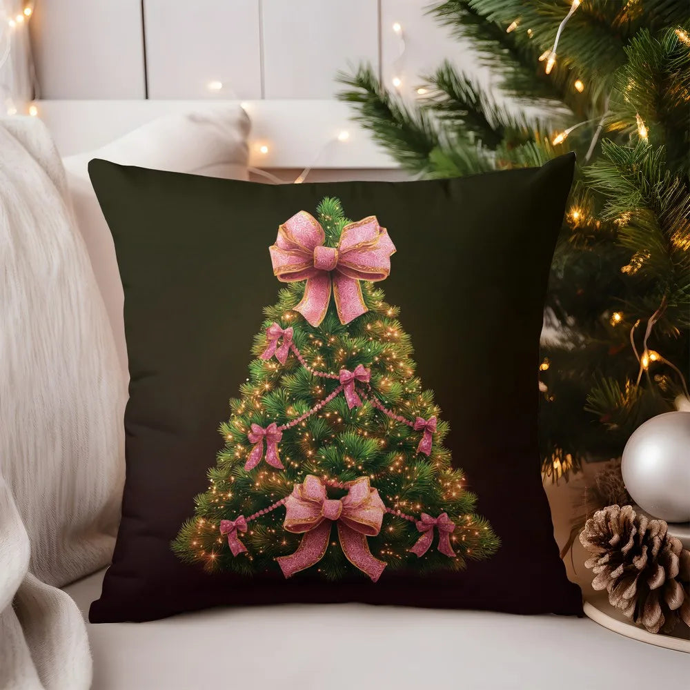 Gemütlicher Kissenbezug mit niedlichem Rehkitzmuster für Zuhause