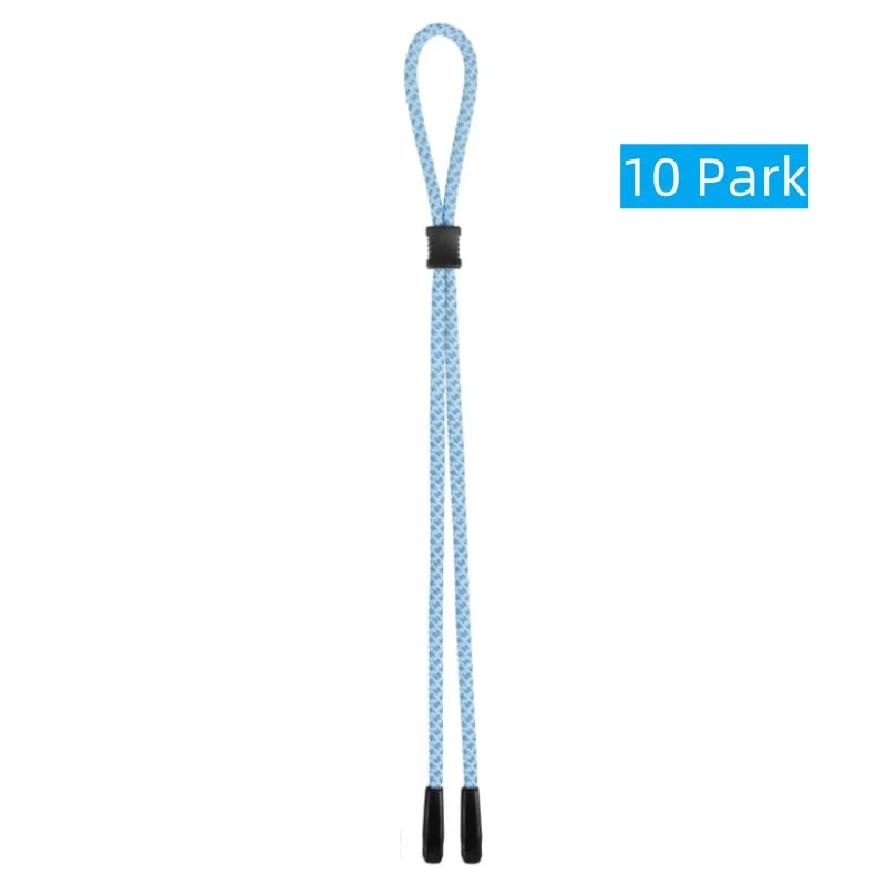 10 Stück reflektierende Brillenbänder Dual-Loch für sicheren Halt Nacht