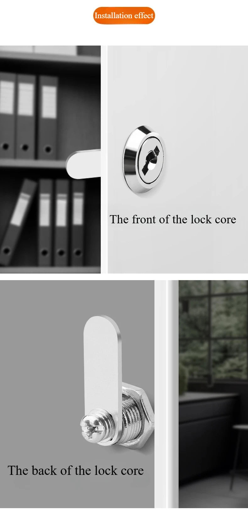 Sicheres 12 mm Schloss für Aktenschrank und Schublade