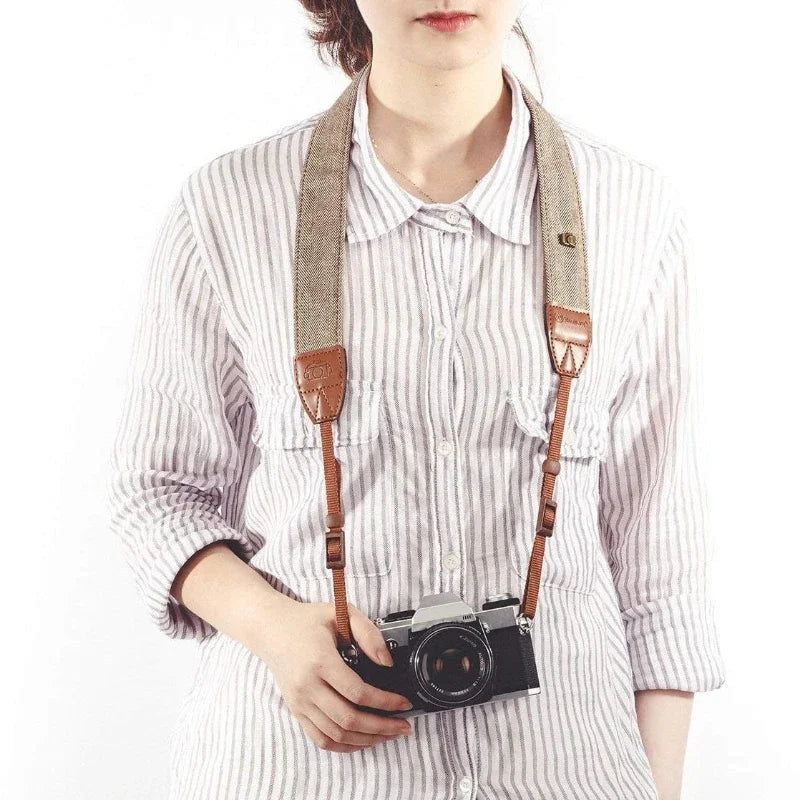 Vielseitiger Baumwoll Kameragurt Schulter Nacken – Einstellbar für Fotografen