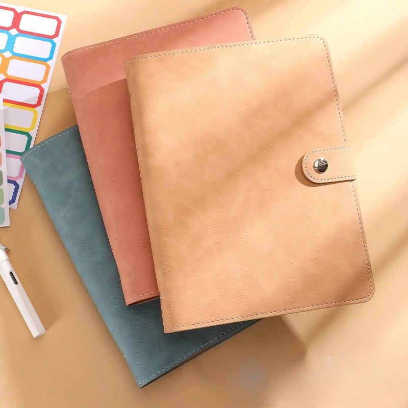 A5 A6 A7 PU Notizbuch Hülle DIY Ringbuch für Tagebuch Agenda Fotoalbum