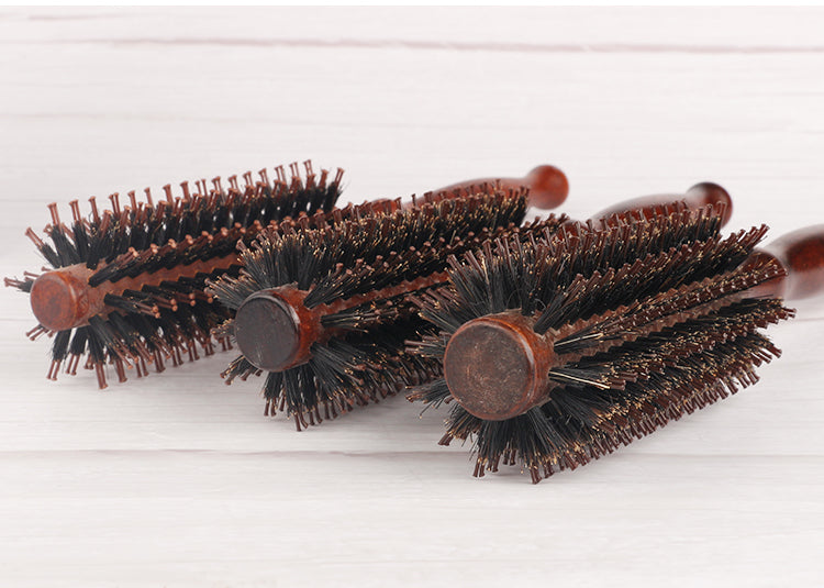 Natürlicher Wildschwein Borsten Haar Kamm mit Holzgriff