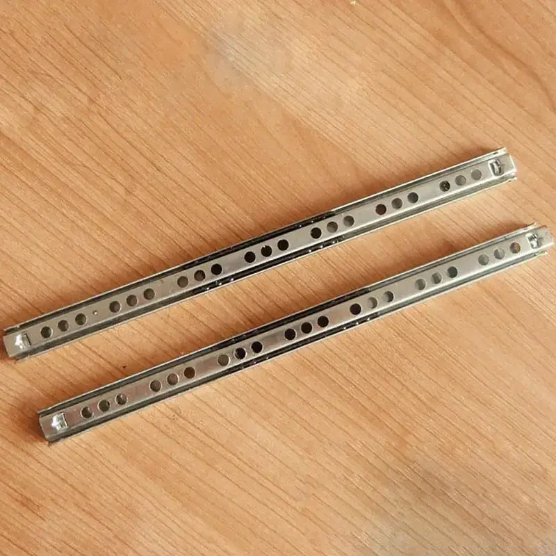 Schubladen Kugelführung Stahl 17mm Breite mit 2-Abschnitt Slider