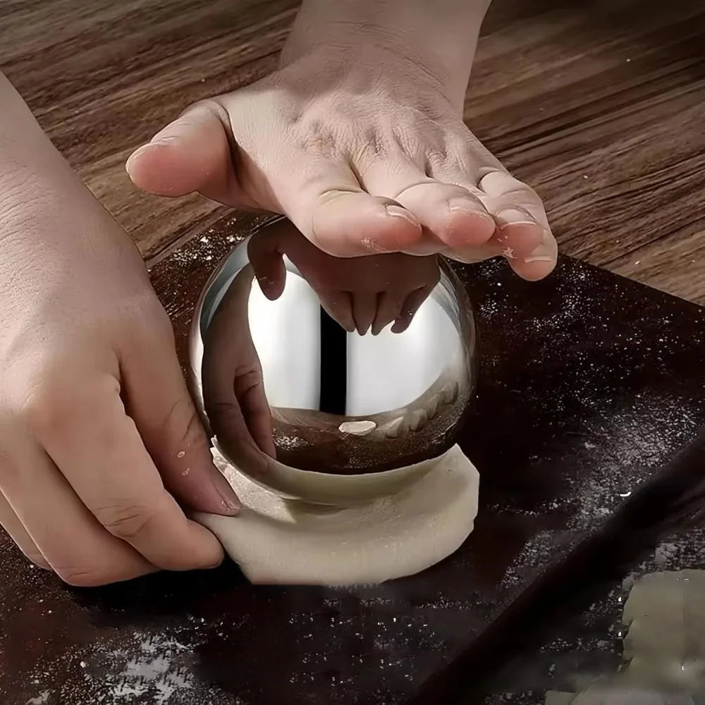 Edelstahl Nudelholz Teigroller für Knödelhaut und Gebäck leicht zu reinigen-Yabubest - Home & More