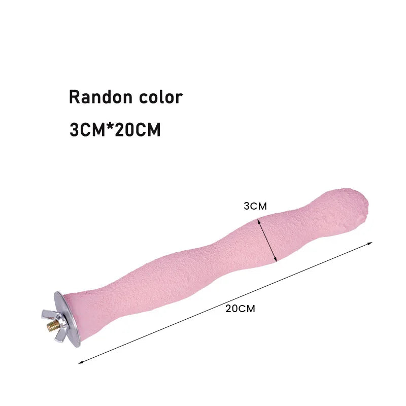 Papageien Holz Klaue Schleifen Stick Spielzeug für Käfig Zubehör Vogel