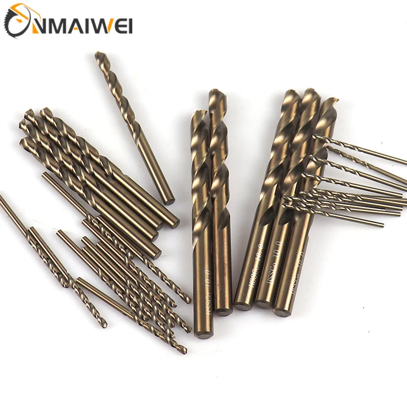 HSS Spiralbohrer Set Kobalt M35 – Metallbohrer für Holz & Metall 1-13mm-Yabubest - Home & More