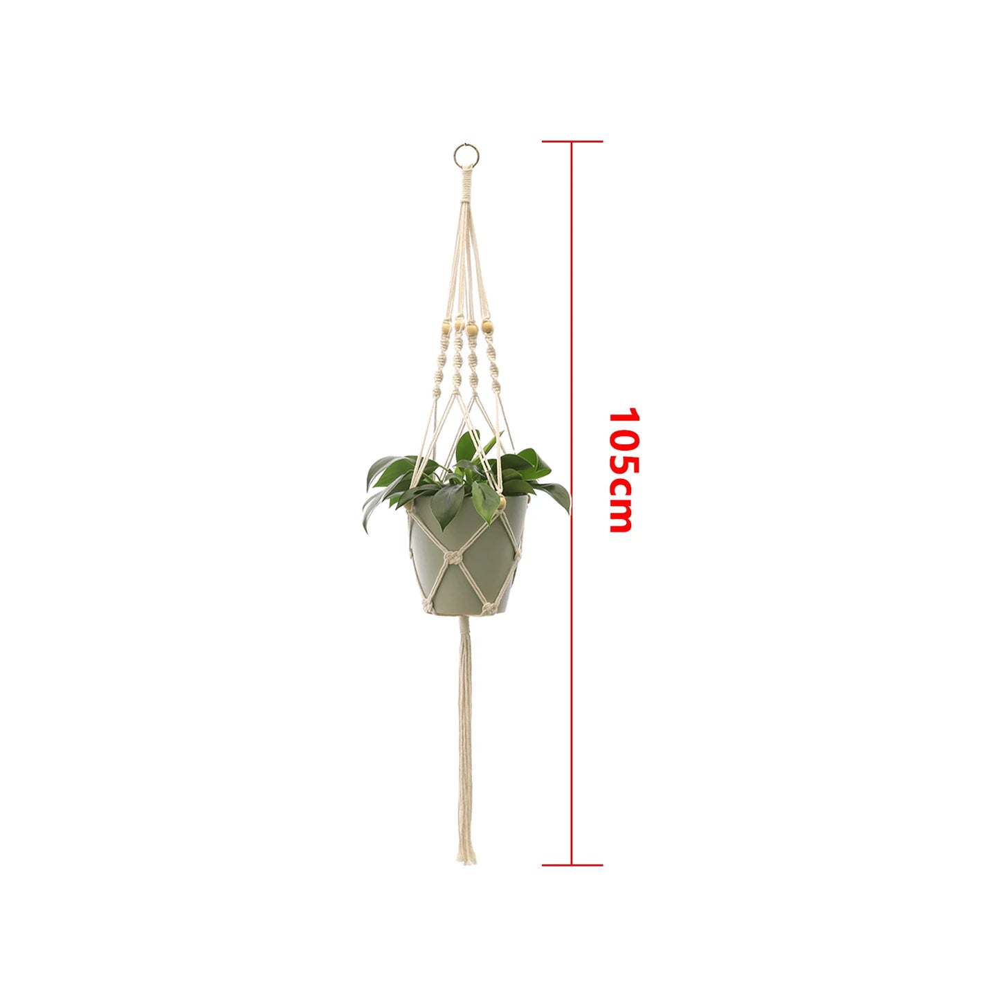 Handgefertigter Makramee Pflanzhalter für Urban Jungle