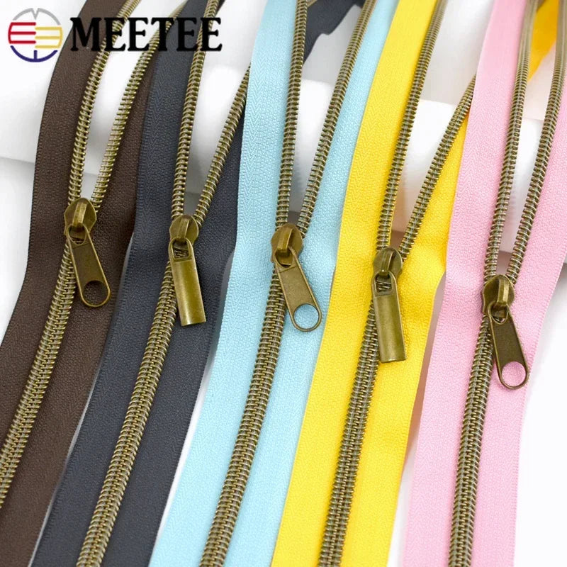 1-5 Meter Nylon Reißverschlüsse mit Kunststoff Schieber für Kleidung-Yabubest - Home & More