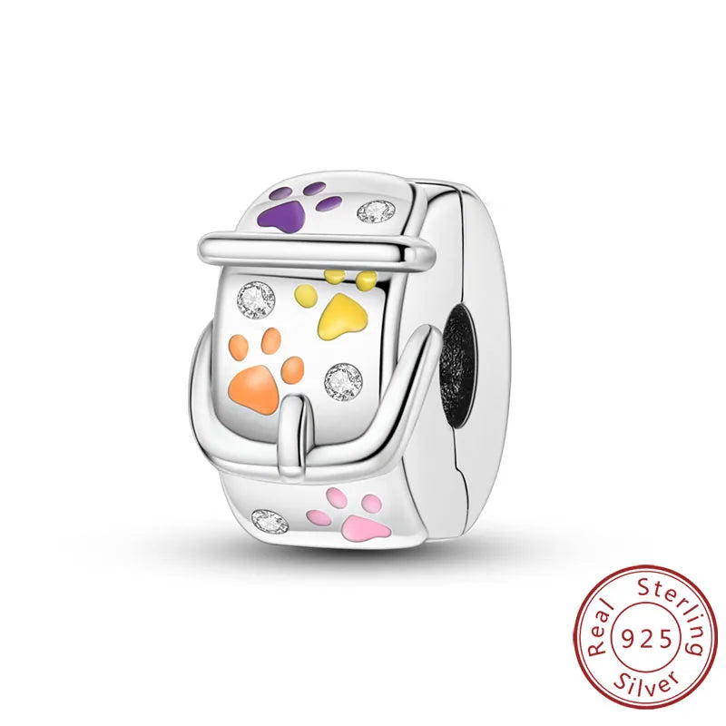 925er Sterlingsilber Charms mit Tiermotiven und Zirkon