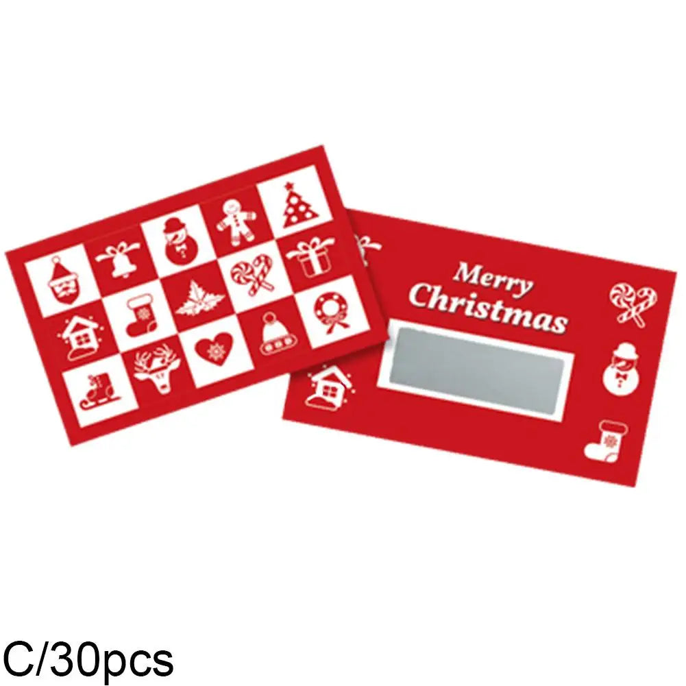 Kreatives Weihnachtskratzkarten Set für festliche Spielideen