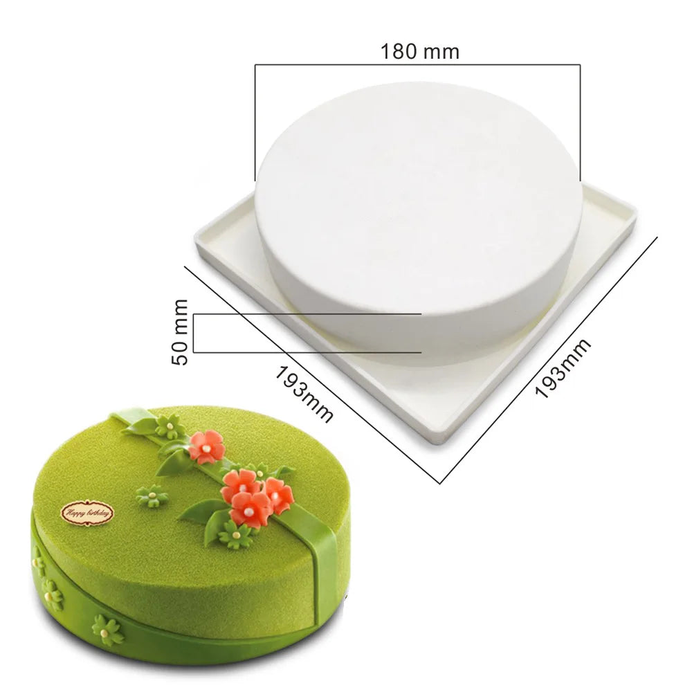 Runde Silikon Backform Große Blume für Kuchen Mousse