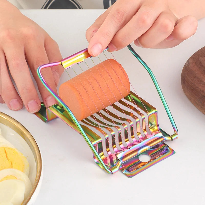 Edelstahl Eierschneider Küchenhelfer manuell – Multifunktionaler Teiler