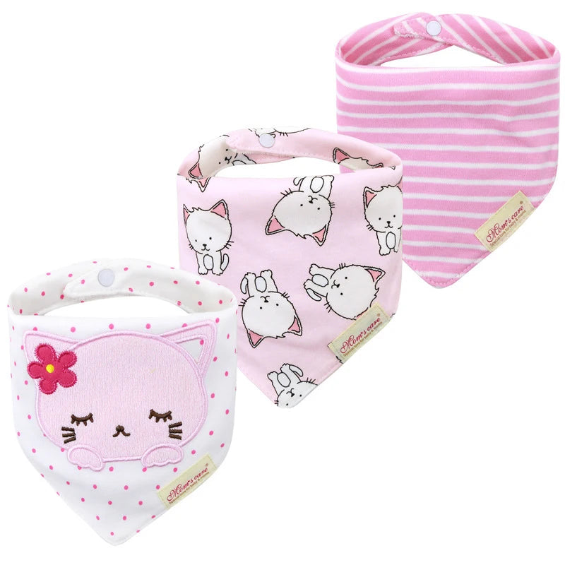 Weiches 3-teiliges Baby-Speicheltuch Set für Jungen - Mädchen – saugfähig, unisex