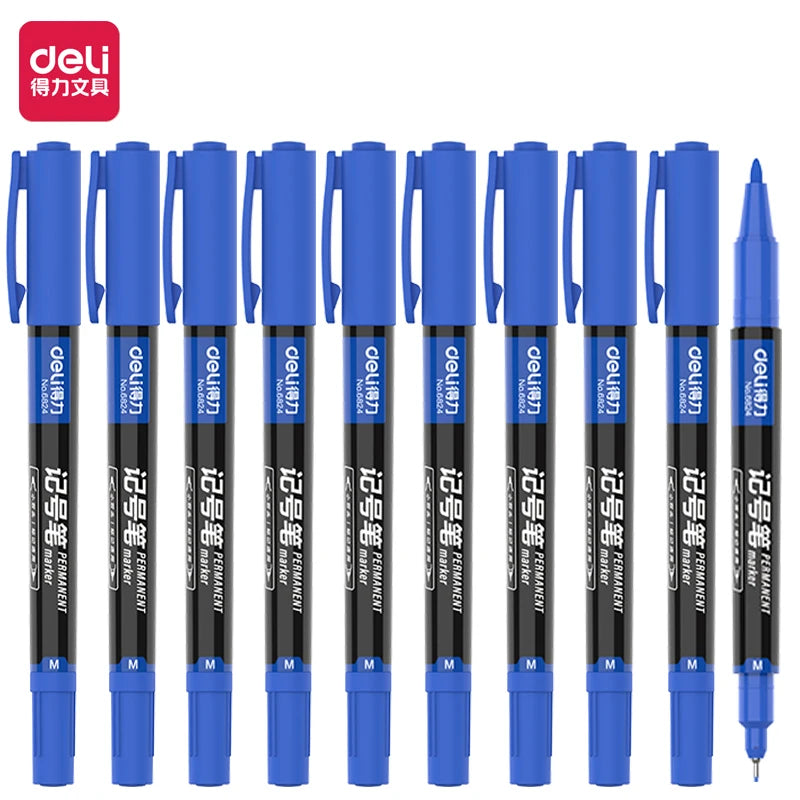 Doppelseitiges ölbasiertes Marker Set 12 Farben feine dicke Spitze