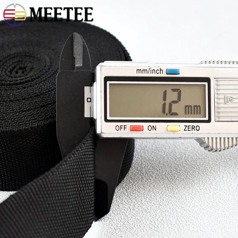 Röhrenförmiges Polyester Gurtband doppellagig 20-50mm für DIY Taschen Rucksäcke 5/10m
