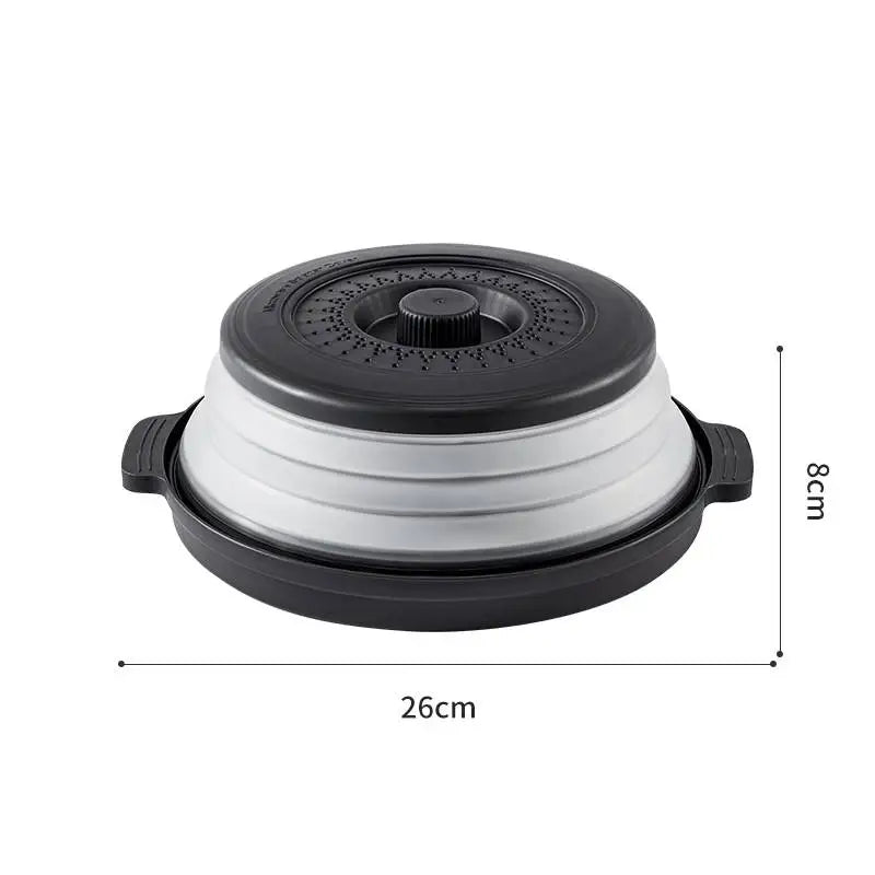 Praktischer faltbarer Spritzschutz und Dämpfsieb für die Küche