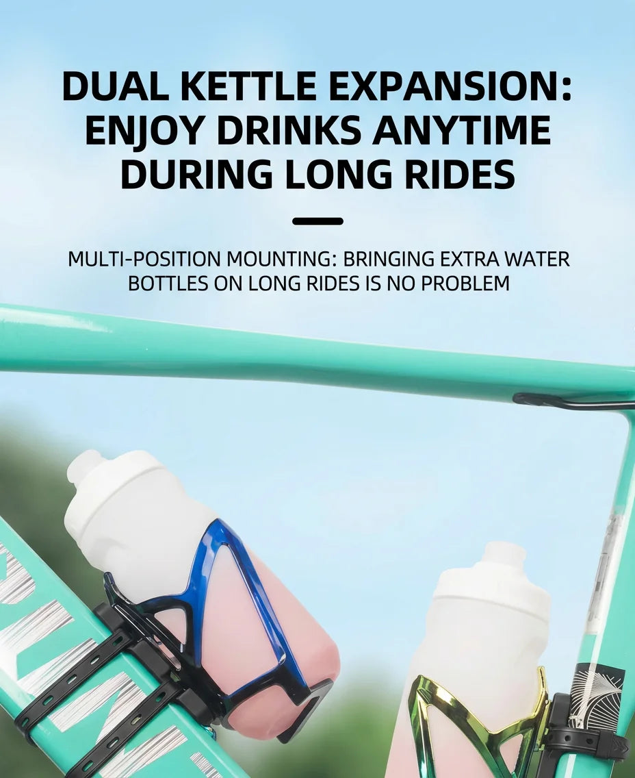 Bohrfreier Silikon-Fahrrad-Flaschenhalter, ultraleicht, bunt-Yabubest - Home & More