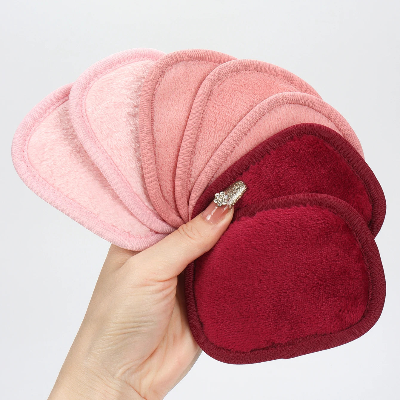 Wiederverwendbare Make up Entferner Tücher mit Farbverlauf 7 Stück