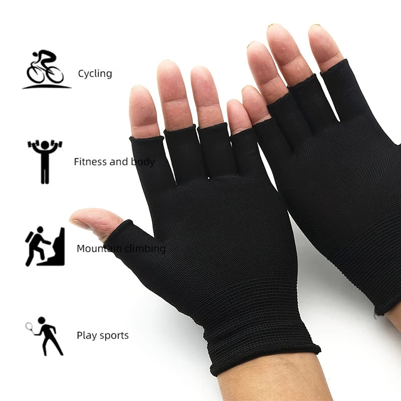 Multifunktionale Halbfingerhandschuhe aus Baumwolle für Sport und Alltag