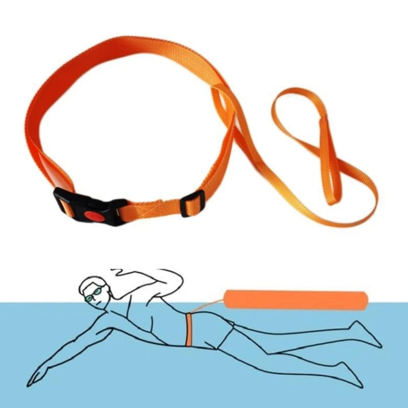 Verstellbarer Schwimmtrainingsgürtel mit Rettungsboje für sicheres Schwimmen