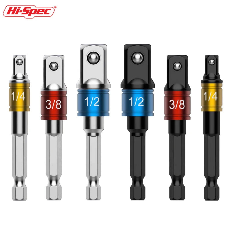 Hi-Spec Schlagschrauber Adapter Set mit Halterung für Ratschenschlüssel-Yabubest - Home & More
