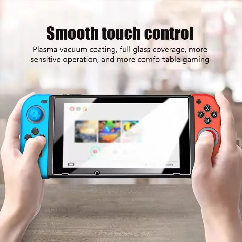 Displayschutzfolie aus gehärtetem Glas für Nintendo Switch Modelle klar