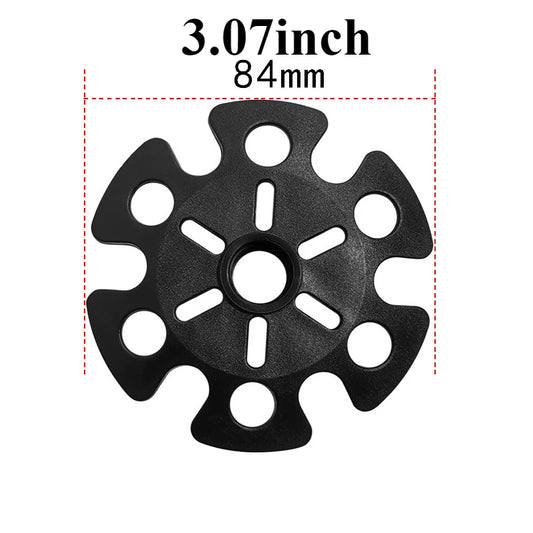 Robuster Schneeflockenkorb schwarz – 2er/4er Set für Trekking - Outdoor