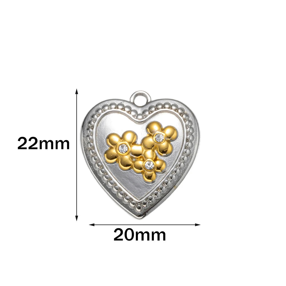 Edelstahl Charms Set mit Muschel - Seestern für Schmuckdesign