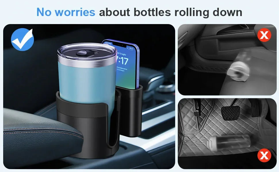 Großer verstellbarer Getränkehalter für das Auto