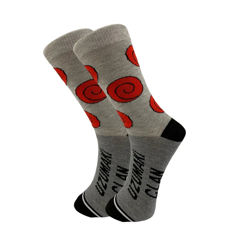 Elastische Anime Sport Socken Unisex Cartoon Motiv für Alltag und Freizeit